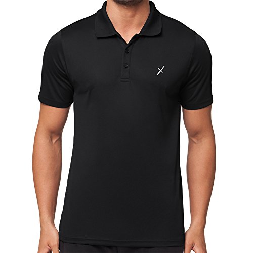 CFLEX Herren Sport Shirt Fitness Polo-Shirt Sportswear Collection - Schwarz XL von CFLEX