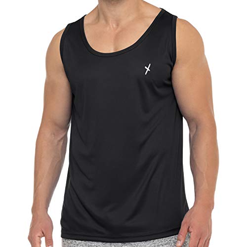 CFLEX Herren Sport Shirt Fitness Tanktop Sportswear Collection - Schwarz M von CFLEX