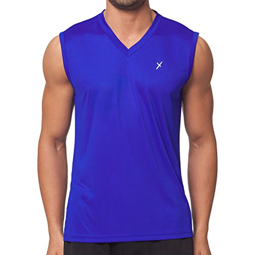 CFLEX Herren Sport Shirt Fitness Muscle-Shirt Sportswear Collection - Royal XXL von CFLEX