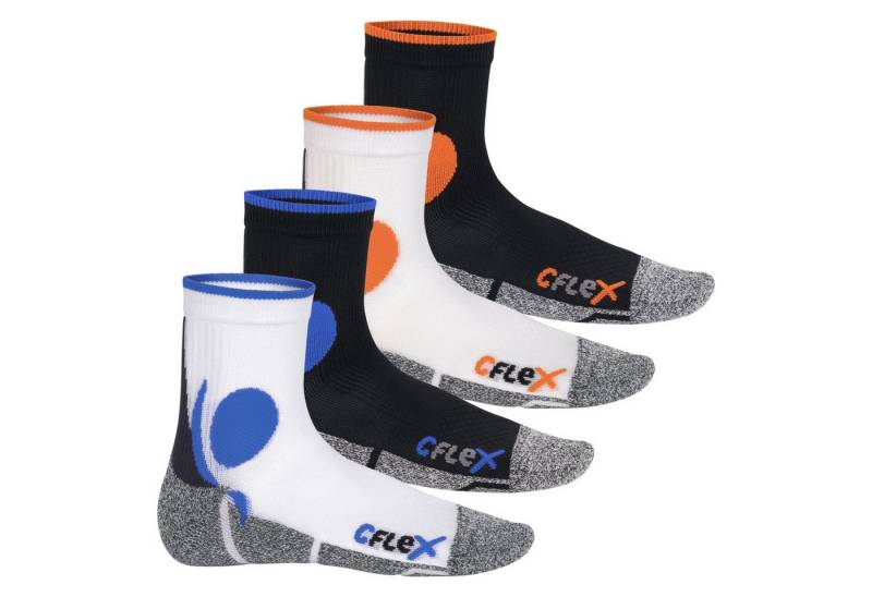 CFLEX Sportsocken Damen und Herren Running Funktionssocken (4 Paar) Laufsocken von CFLEX