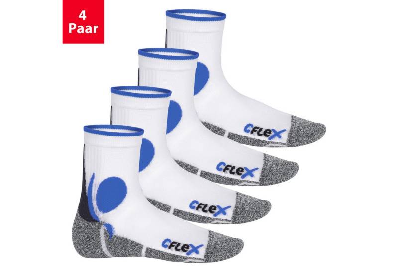 CFLEX Sportsocken Damen und Herren Running Funktionssocken (4 Paar) Laufsocken von CFLEX