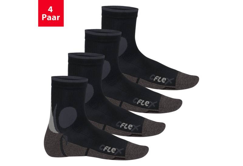 CFLEX Sportsocken Damen und Herren Running Funktionssocken (4 Paar) Laufsocken von CFLEX