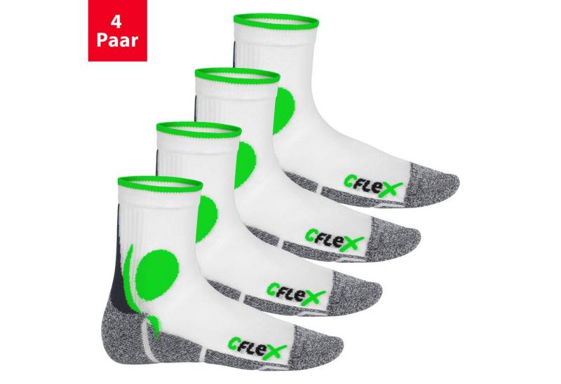CFLEX Sportsocken Damen und Herren Running Funktionssocken (4 Paar) Laufsocken von CFLEX