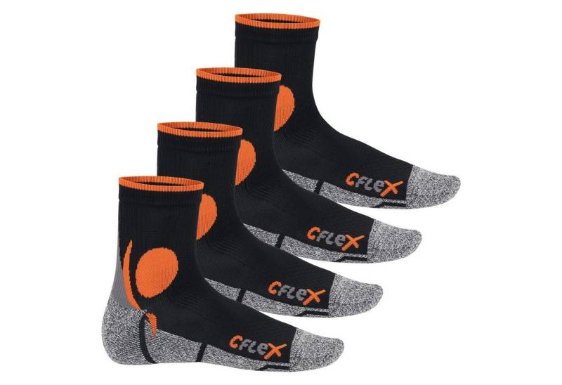 CFLEX Sportsocken Damen und Herren Running Funktions-Socken (4 Paar) Laufsocken von CFLEX