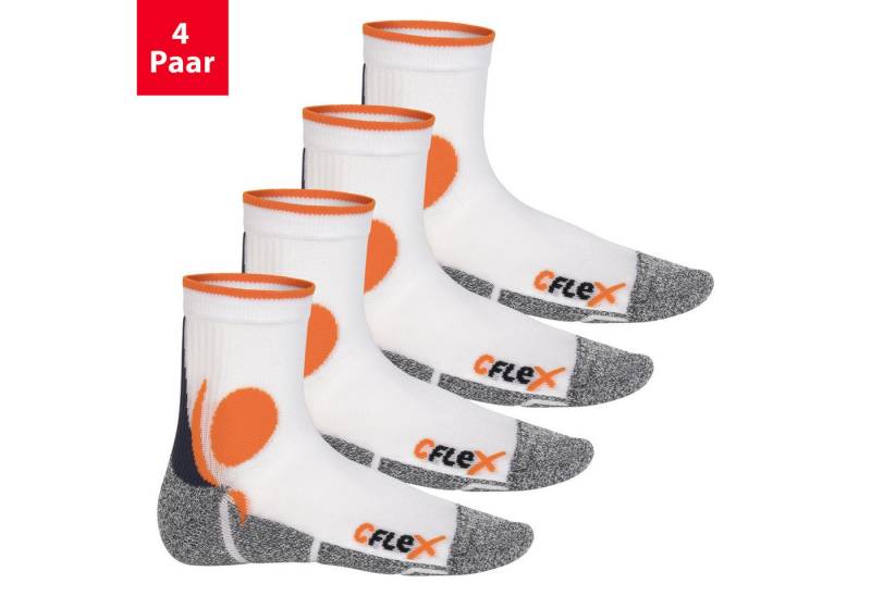 CFLEX Sportsocken Damen und Herren Running Funktionssocken (4 Paar) Laufsocken von CFLEX
