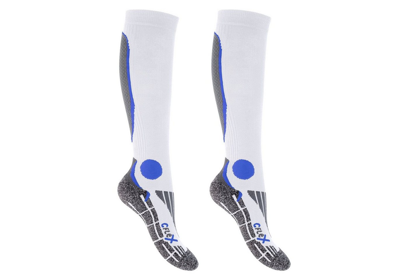 CFLEX Sportsocken Herren & Damen Running Kompressions Sport Kniestrümpfe (2 Paar) von CFLEX