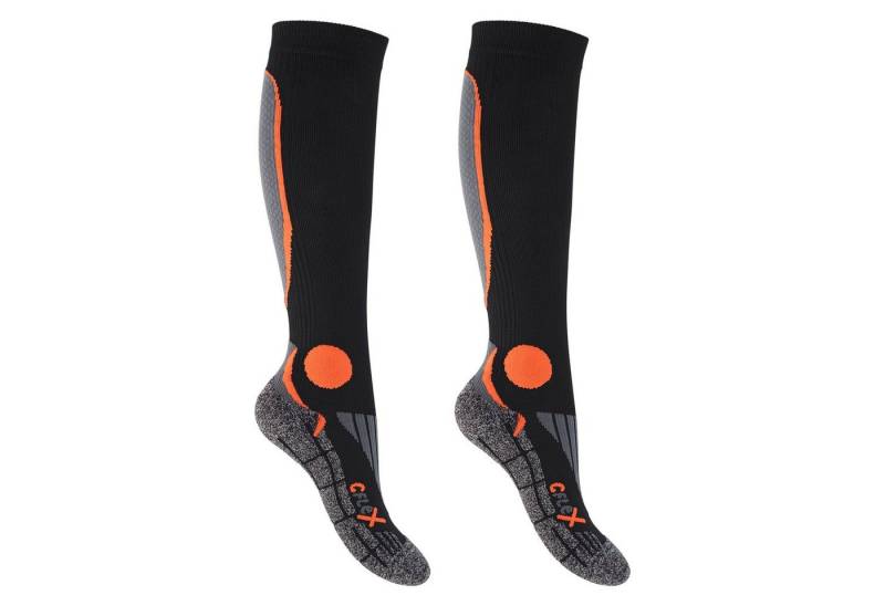 CFLEX Sportsocken Herren & Damen Running Kompressions Sport Kniestrümpfe (2 Paar) von CFLEX