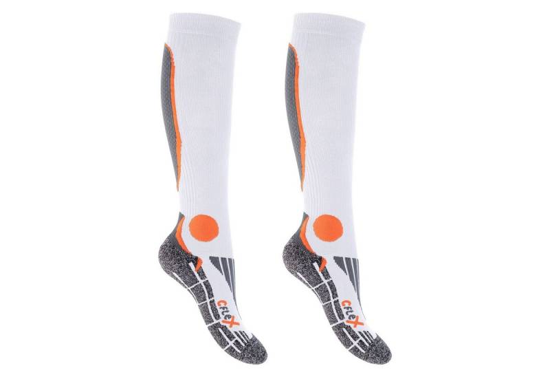 CFLEX Sportsocken Herren & Damen Running Kompressions Sport Kniestrümpfe (2 Paar) von CFLEX