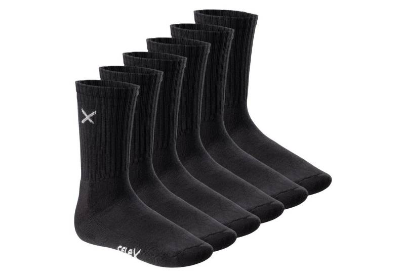 CFLEX Sportsocken Lifestyle Crew Socks (6 Paar) für Damen & Herren mit Frotteesohle von CFLEX