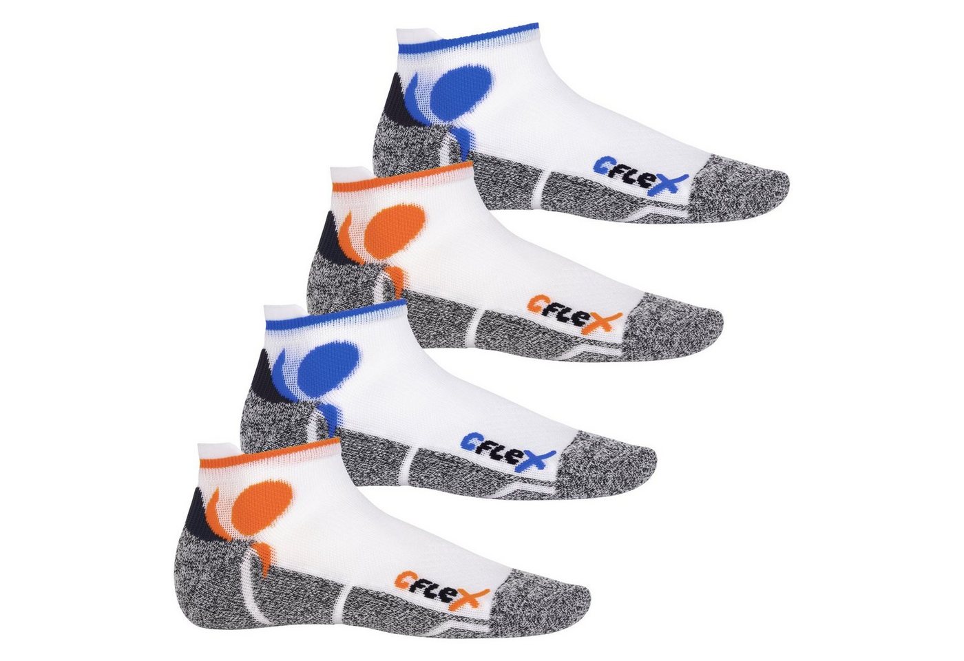 CFLEX Sportsocken Running Damen & Herren Sport Sneaker Socken (4 Paar) Laufsocken von CFLEX