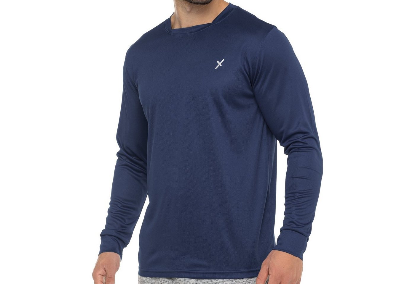 CFLEX Trainingsshirt Sport Herren Fitness Shirt Langarm, Longsleeve, Quickdry Piqué von CFLEX