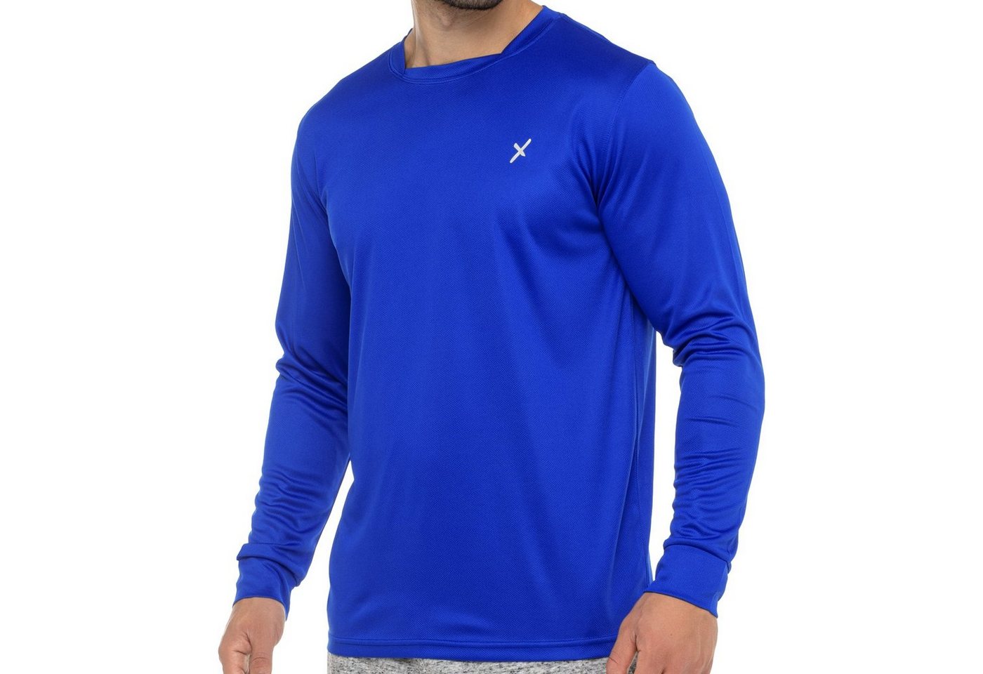 CFLEX Trainingsshirt Sport Herren Fitness Shirt Langarm, Longsleeve, Quickdry Piqué von CFLEX