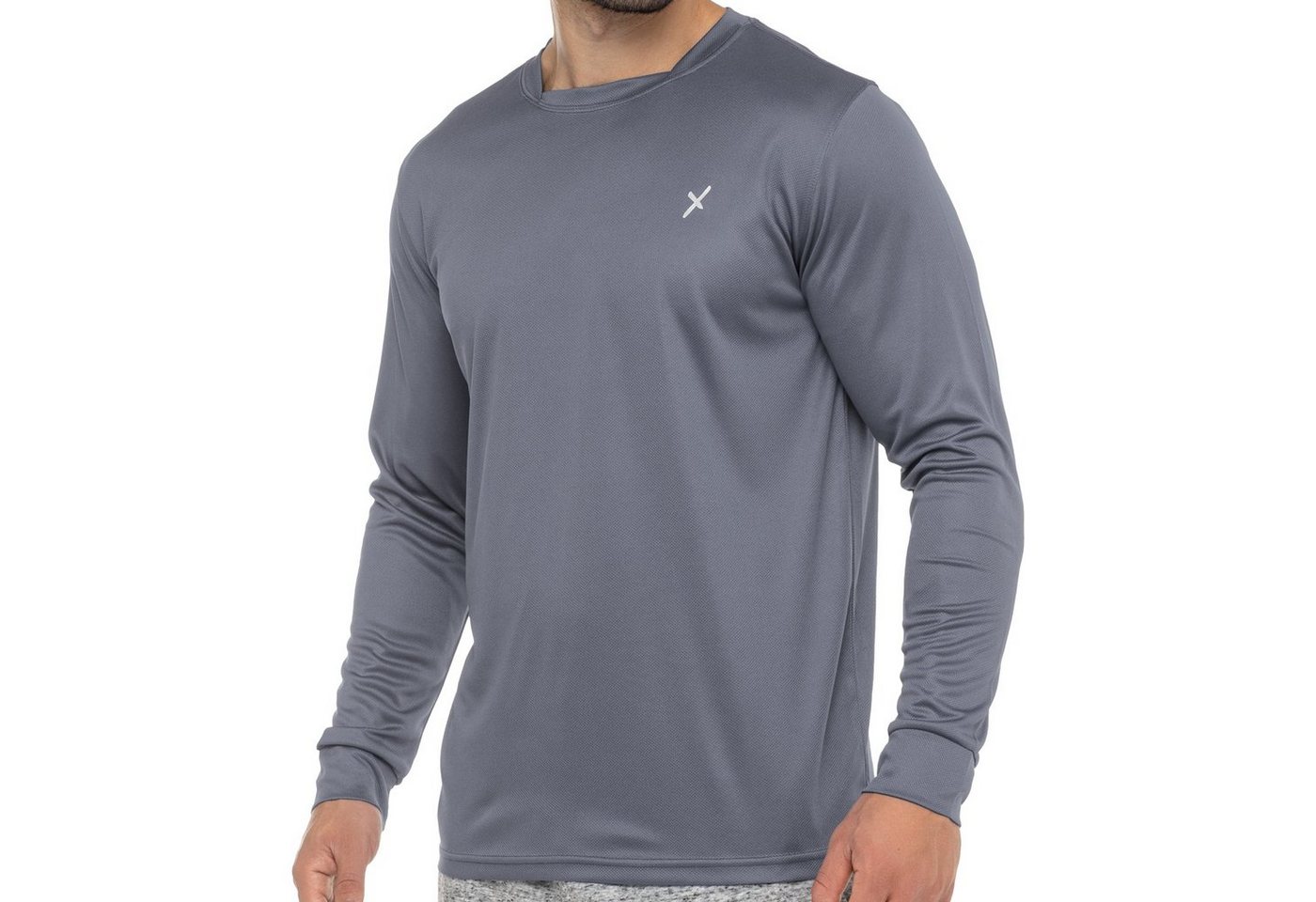 CFLEX Trainingsshirt Sport Herren Fitness Shirt Langarm, Longsleeve, Quickdry Piqué von CFLEX