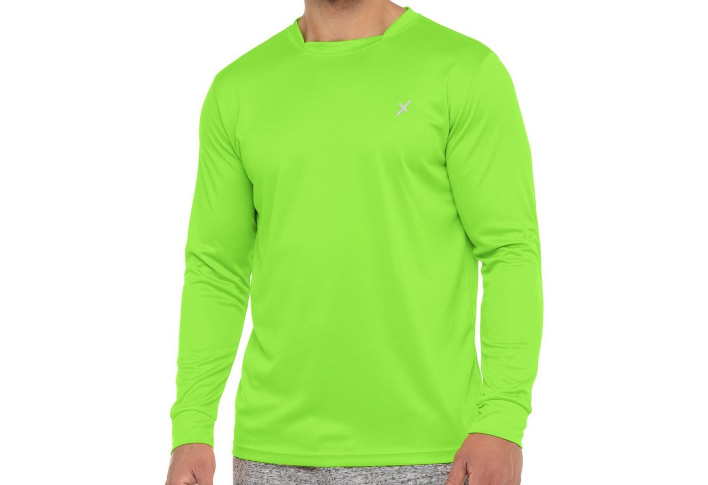 CFLEX Trainingsshirt Sport Herren Fitness Shirt Langarm, Longsleeve, Quickdry Piqué von CFLEX