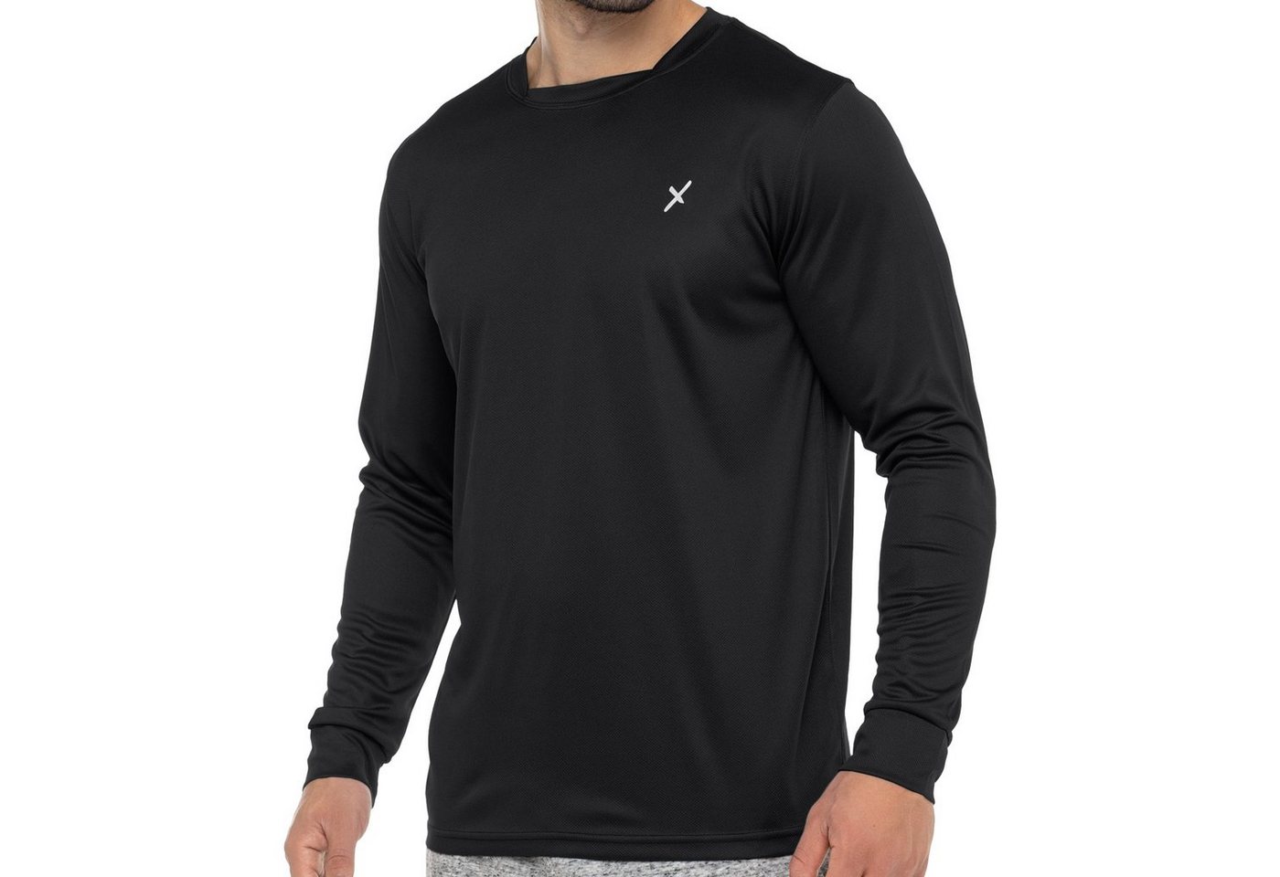 CFLEX Trainingsshirt Sport Herren Fitness Shirt Langarm, Longsleeve, Quickdry Piqué von CFLEX