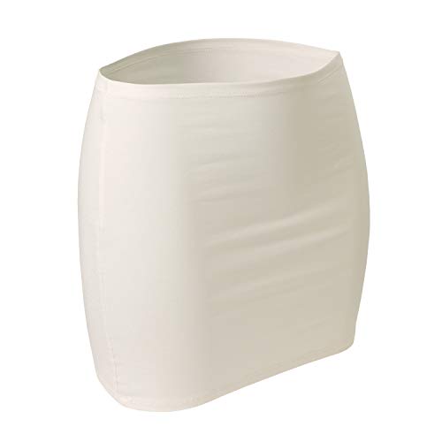 CFLEX Damen Variotube-Nierenwärmer, Shirtverlängerung, Minirock aus Baumwolle - Ivory White M-L von CFLEX