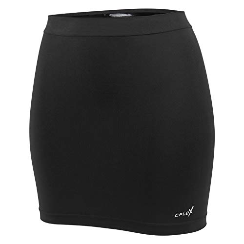 CFLEX Damen Seamless Variotube Nierenwärmer - Top Rock Tube - Jet Black L von CFLEX