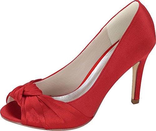 CFP , Damen Peep-Toe, Rot - rot - Größe: 38 von CFP