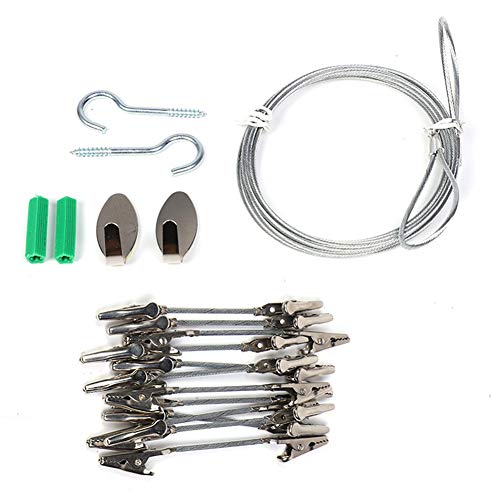 CFTGIW 12pcs Foto Clip String Draht Wall Dekoration Memorandum Postkarten Hinweis 2 Kopf Klemme Das Doppel -Köpf von CFTGIW