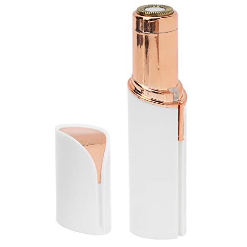 CFTGIW Elektrisches Gesichtsbehaarungshaar Trimmer Lippenstift Geformtes Leichtes USB -Ladungsgesicht Haarentferner für Frauenrose Gold ohne Dafür ziehen. (Weiße UBS-Aufladung) von CFTGIW