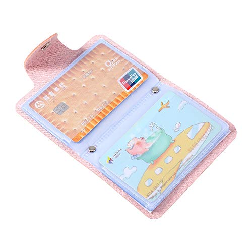 CFTGIW PU Leather Kredit -Visitenkartenhalter -Taschenhülle Geldbeutel Brieftasche 24 Slots aus PU Leder E Cart Cart Card Halter Geldbeutel Wallet Card Protector (#4) von CFTGIW