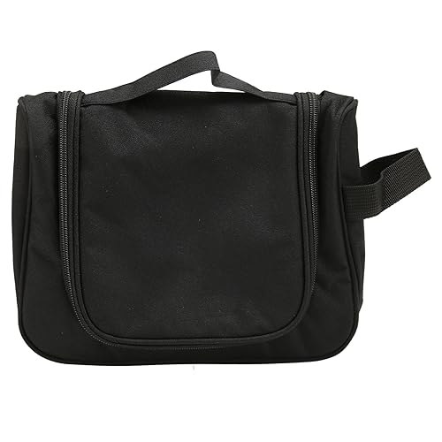 Hängende Toilettenbeutel mit Haken Großer Kapazität Raum Sparen Transparente Fächer Make -up Kosmetiktasche Schwarz Größe Alles Organisierte Hängende Toilettenbaghanging Make -up (Eine Größe) von CFTGIW
