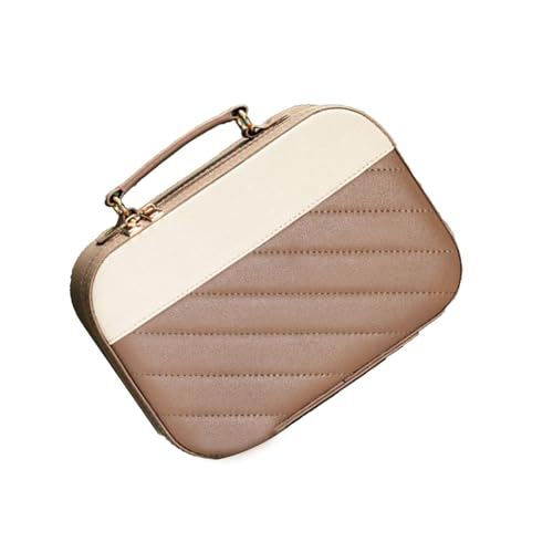 Reise-Make-up-Koffer mit Großer Kapazität, Tragbare Make-up-Tasche, Kosmetiktasche mit Griff für Frauen und Mädchen, Sm Pink, Reise-Make-up-Koffer mit Großer Kapazität, von CFTGIW