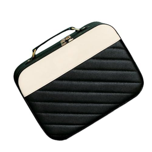 Reise-Make-up-Koffer mit Großer Kapazität, Tragbare Make-up-Tasche, Kosmetiktasche mit Griff für Frauen und Mädchen, Sm Pink, Reise-Make-up-Koffer mit Großer Kapazität, von CFTGIW