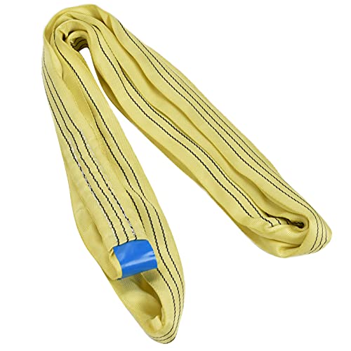 Runde Soft Hifing Hufe Web 3T Endl St. Accessoire für Transport 4 Meter Runde Slinglifting -Gurtband Stroaphoist Armbandweb Hebedelfriemenriemen aus PES Superior Material (#1) (#2) (#3) von CFTGIW