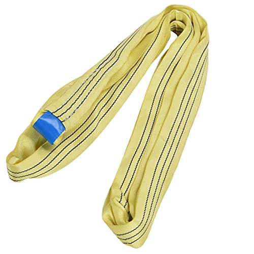 Runde Soft Hifing Hufe Web 3T Endl St. Accessoire für Transport 4 Meter Runde Slinglifting -Gurtband Stroaphoist Armbandweb Hebedelfriemenriemen aus PES Superior Material (#1) (#2) von CFTGIW