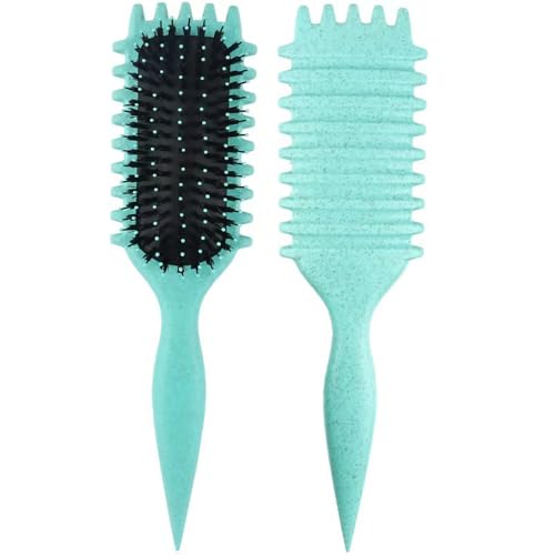 Curl Hair Brush, Curl Define Styling Brush, Naturally Curly Detangling Brush, Detangling Hair Brush for Women, Professional Styling Brush for Combing and Shaping Men and Women(Green) von Armear