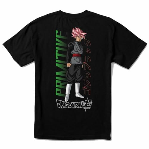 Primitive x Dr@ag@on Ball Super Men's SSR Goku Short Sleeve T Shirt Black Cloth von CFZQYALNB