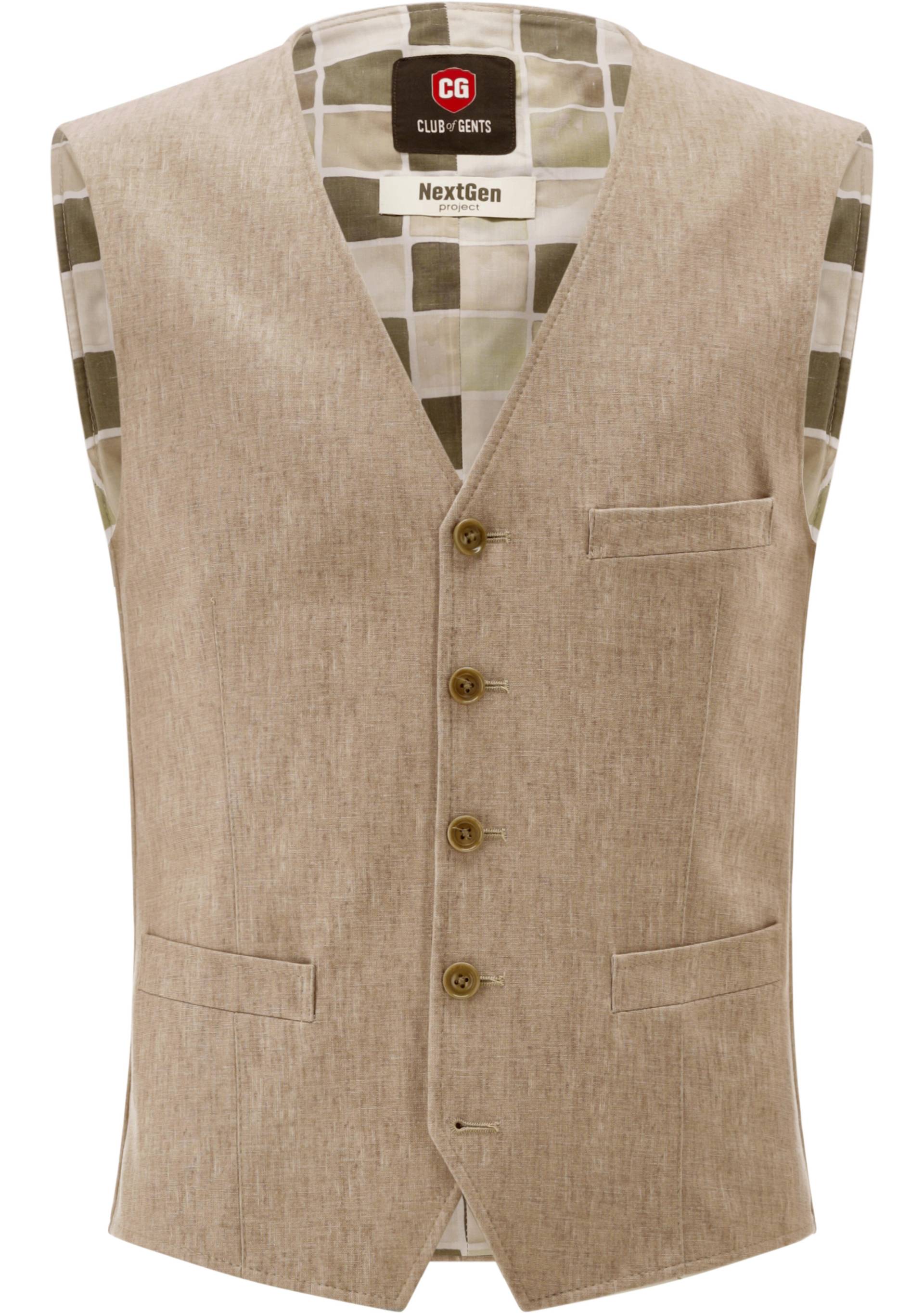 CG – CLUB of GENTS - CG Mosley-J-GRS Weste hellbeige - Gr. - 52 von CG – CLUB of GENTS