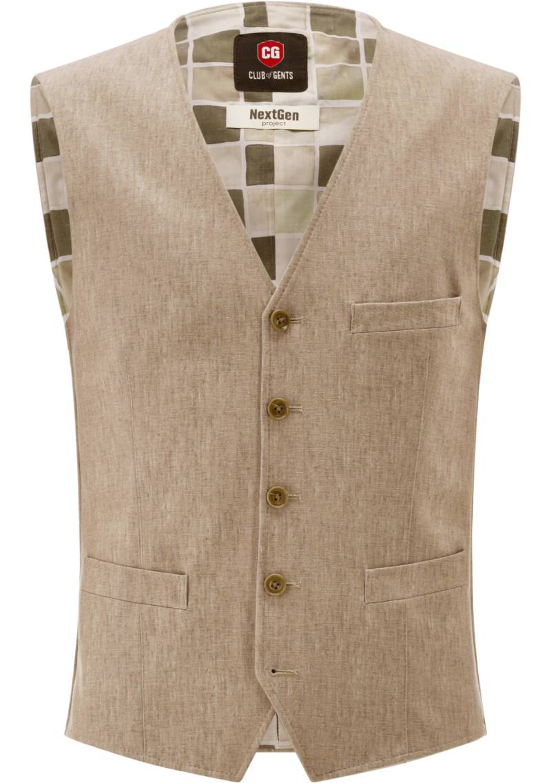 CG – CLUB of GENTS - CG Mosley-J-GRS Weste hellbeige - Gr. - 56 von CG – CLUB of GENTS