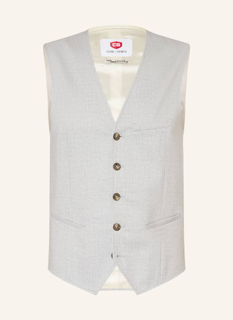 Cg - Club Of Gents Anzugsweste Cg Plum Slim Fit blau von CG - CLUB of GENTS