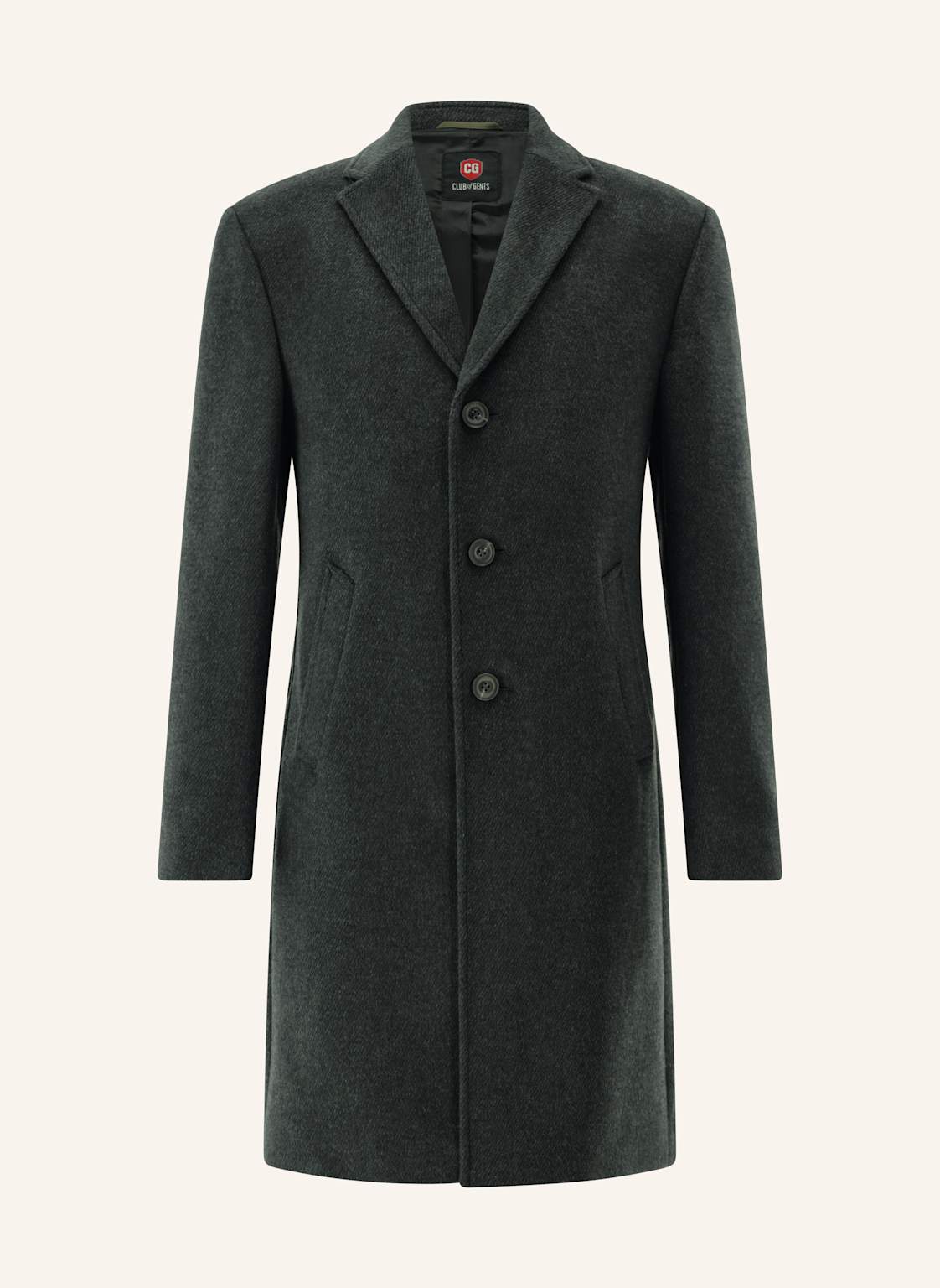 Cg - Club Of Gents Mantel Cg Manfred Slim Fit grau von CG - CLUB of GENTS