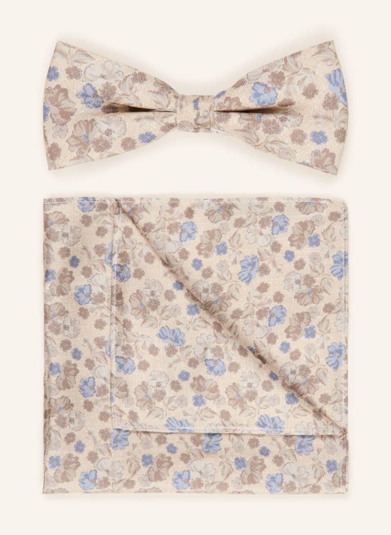 Cg - Club Of Gents Set: Fliege Und Einstecktuch beige von CG - CLUB of GENTS