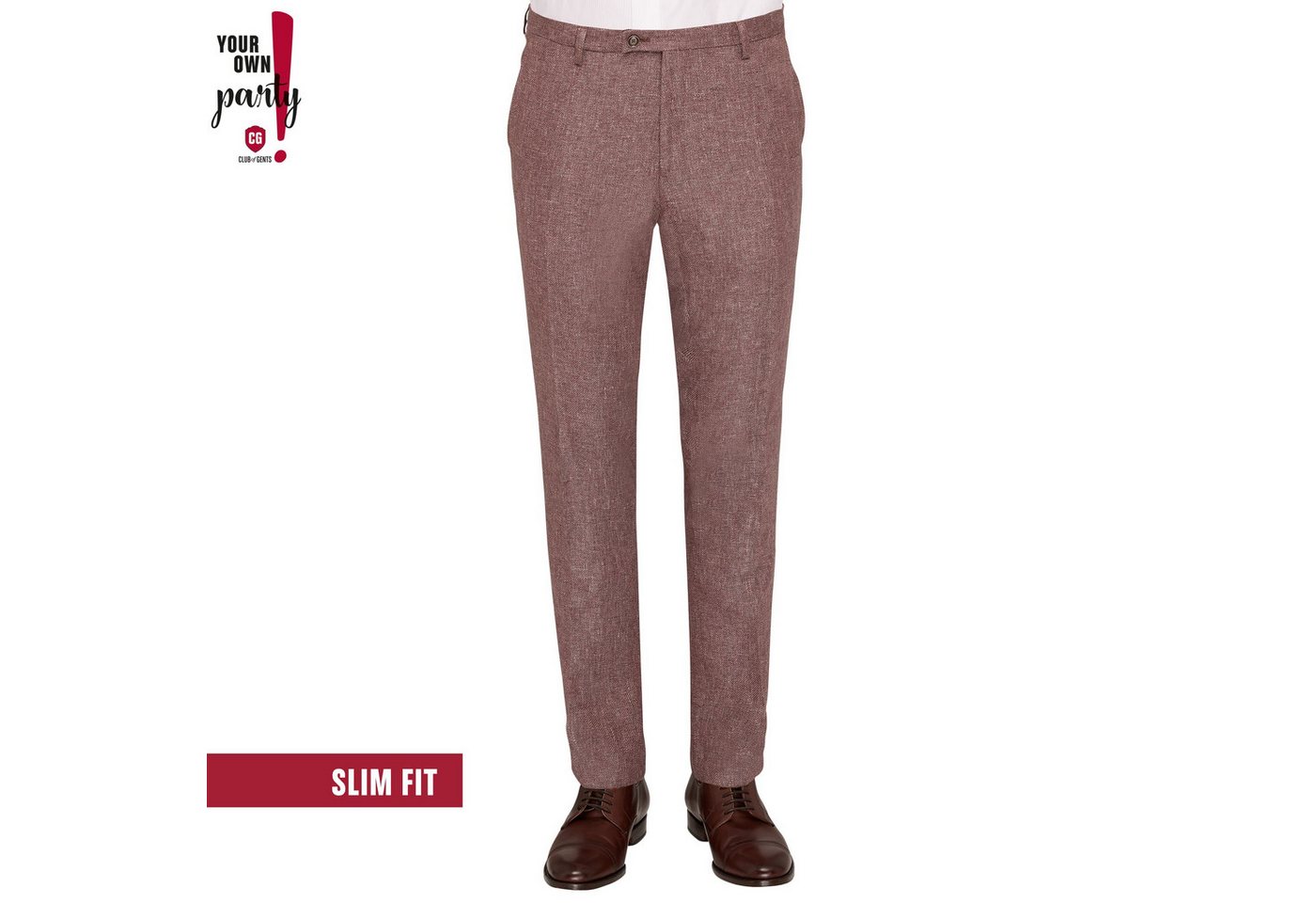 CG Club of Gents Anzughose Hose/Trousers CG Paco ROT MITTEL von CG Club of Gents