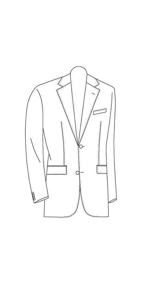 CG Club of Gents Anzugsakko Sakko/Jacket CG Franjo-J SV blau mittel von CG Club of Gents