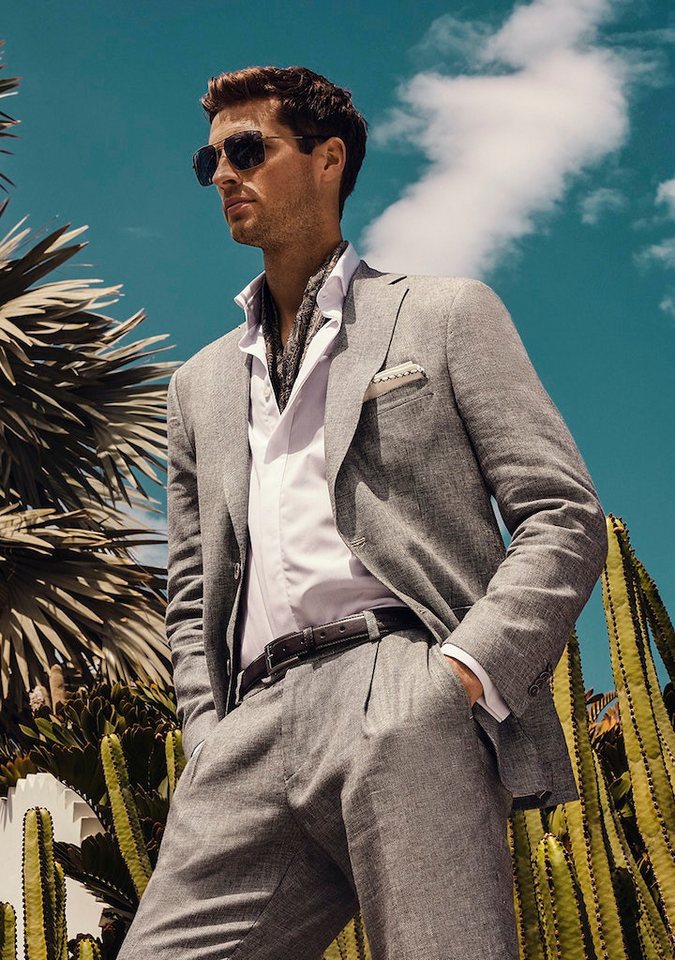 CG Club of Gents Anzugsakko Sakko/Jacket CG Tebson-G SV grau hell von CG Club of Gents