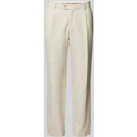 CG - Club of Gents Regular Fit Anzughose mit Bund- und Bügelfalten Modell 'Peter' in Beige, Größe 48 von CG - Club of Gents