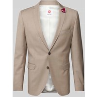 CG - Club of Gents Slim Fit 2-Knopf-Sakko aus Schurwolle YOUR OWN PARTY by CG – CLUB of GENTS in Beige, Größe 106 von CG - Club of Gents