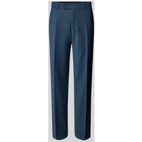 CG - Club of Gents Slim Fit Anzughose mit Bügelfalten Modell 'Cole' in Metallic Blue, Größe 52 von CG - Club of Gents