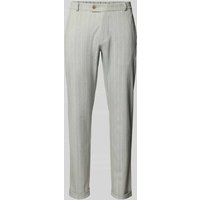 CG - Club of Gents Tapered Fit Stoffhose mit Applikation Modell 'Clow' in Lind, Größe 46 von CG - Club of Gents