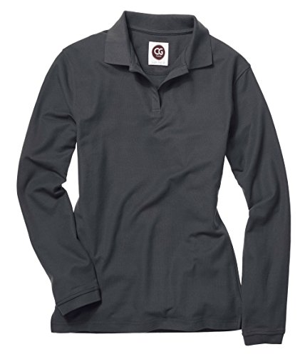 CG Workwear Damen Langarm Poloshirt in Schwarz und Anthrazit (3XL, Anthrazit) von CG Workwear