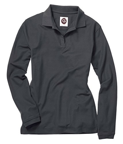 CG Workwear Damen Langarm Poloshirt in Schwarz und Anthrazit (4XL, Anthrazit) von CG Workwear