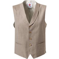 CG Herren Weste beige Schurwolle meliert Slim Fit von CG