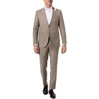 CG Herren Anzug beige Schurwolle meliert Slim Fit von CG