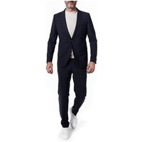 CG Herren Anzug blau Schurwolle kariert Slim Fit von CG