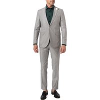 CG Herren Anzug grau Schurwolle meliert Slim Fit von CG